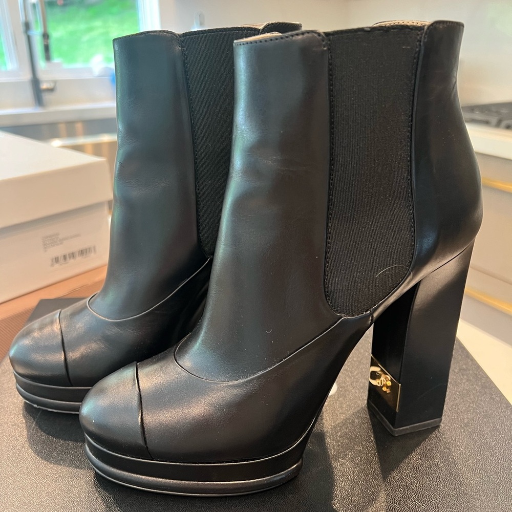 Authentic Chanel SHORT boots